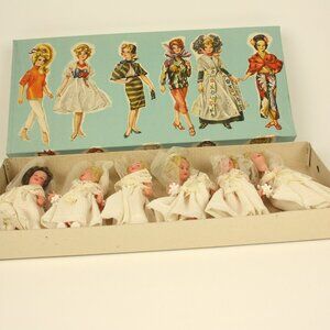 Vintage Bridal Small Doll Set Lot Italian